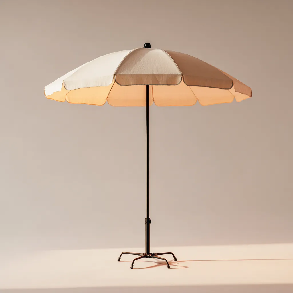 Ombrelloni da giardino in tessuto 205x205x225 cm - beige - per terrazza e balcone - design decorativo-Havenilo