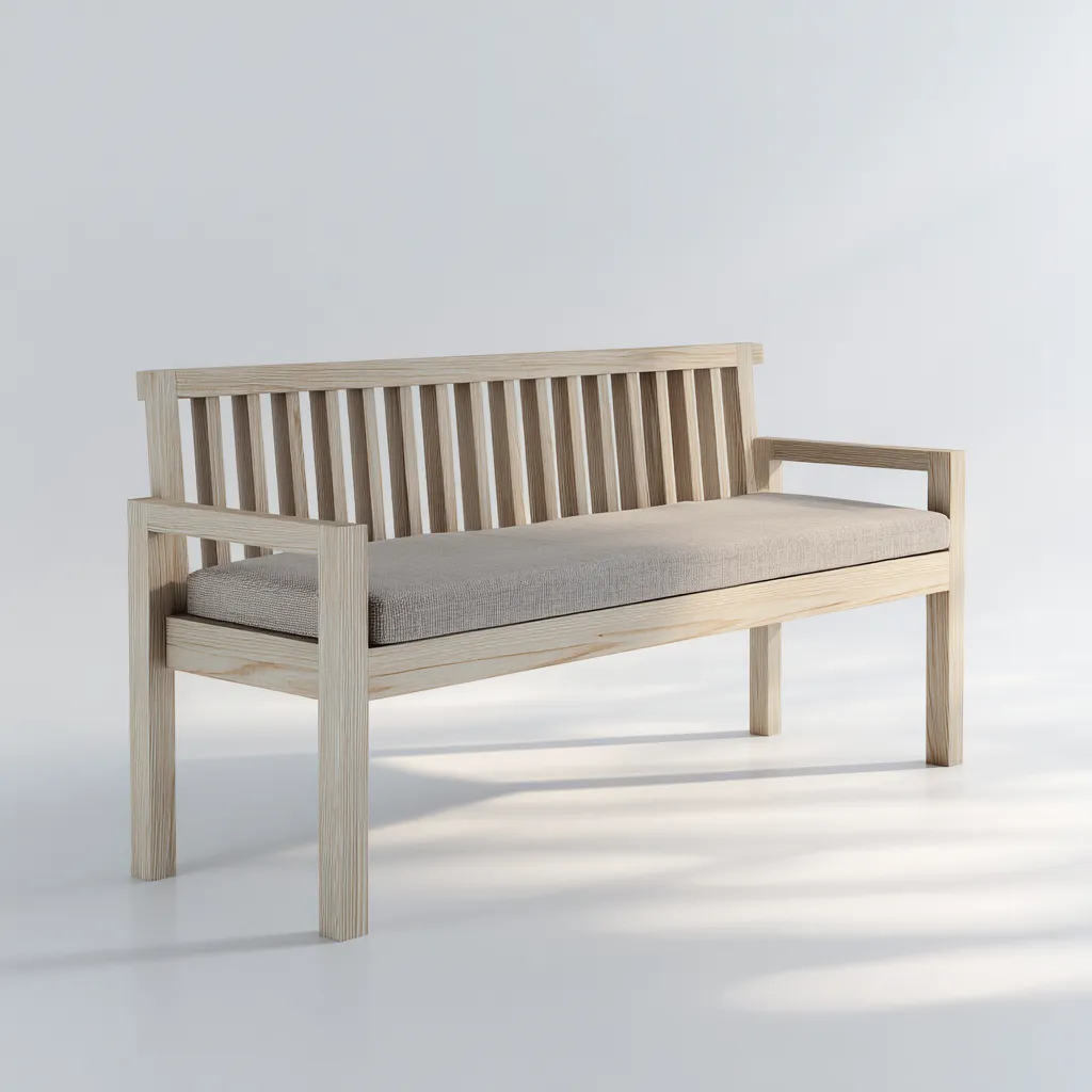 Panche da giardino in legno 120x60x85 cm - naturale - per terrazza e balcone - design moderno-Havenilo