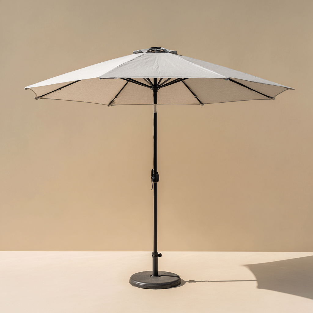 Ombrelloni da giardino in tessuto 270x270x250 cm - beige - per terrazza e balcone - design moderno-Havenilo