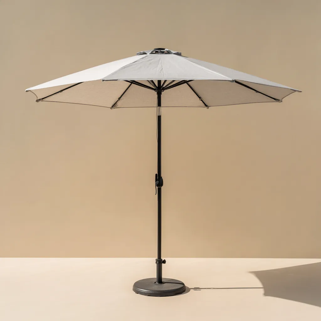 Ombrelloni da giardino in tessuto 270x270x250 cm - beige - per terrazza e balcone - design moderno-Havenilo