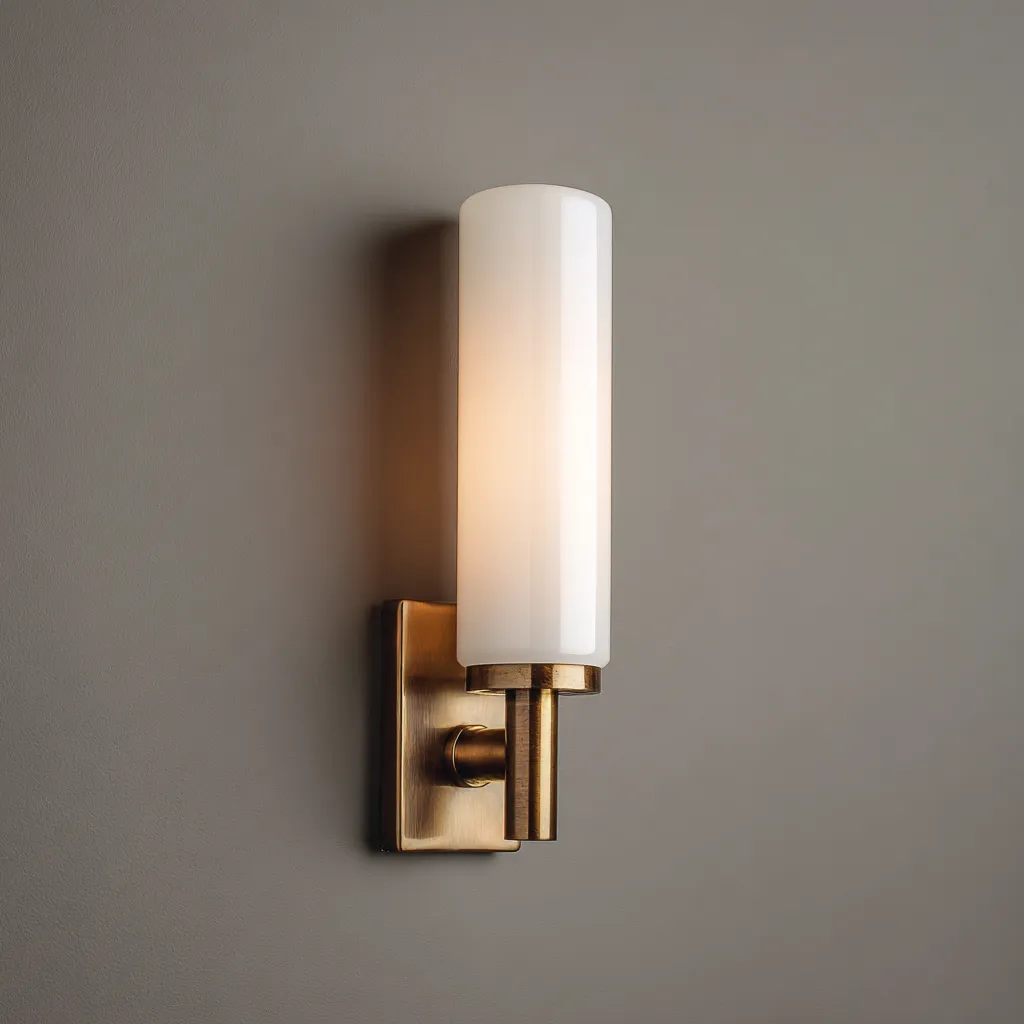 Applique metallo-vetro 26x12x30 cm - oro-bianco - design moderno-Havenilo