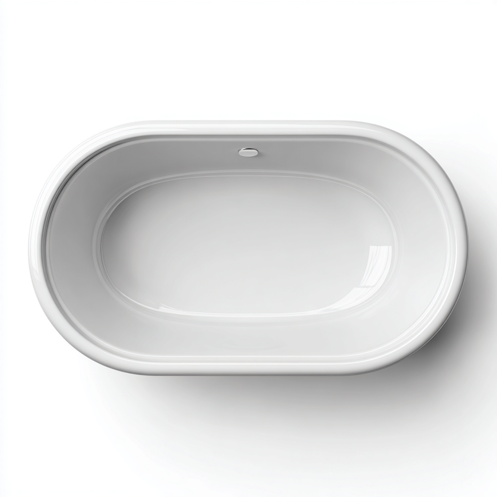 Vasca da bagno freestanding acrilico 162x82x57 cm - bianco - design moderno-Livingvo