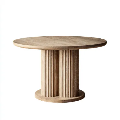 Tavolo da pranzo - legno - 130x130x76 cm - legno naturale - uso interno - design moderno-Livingvo