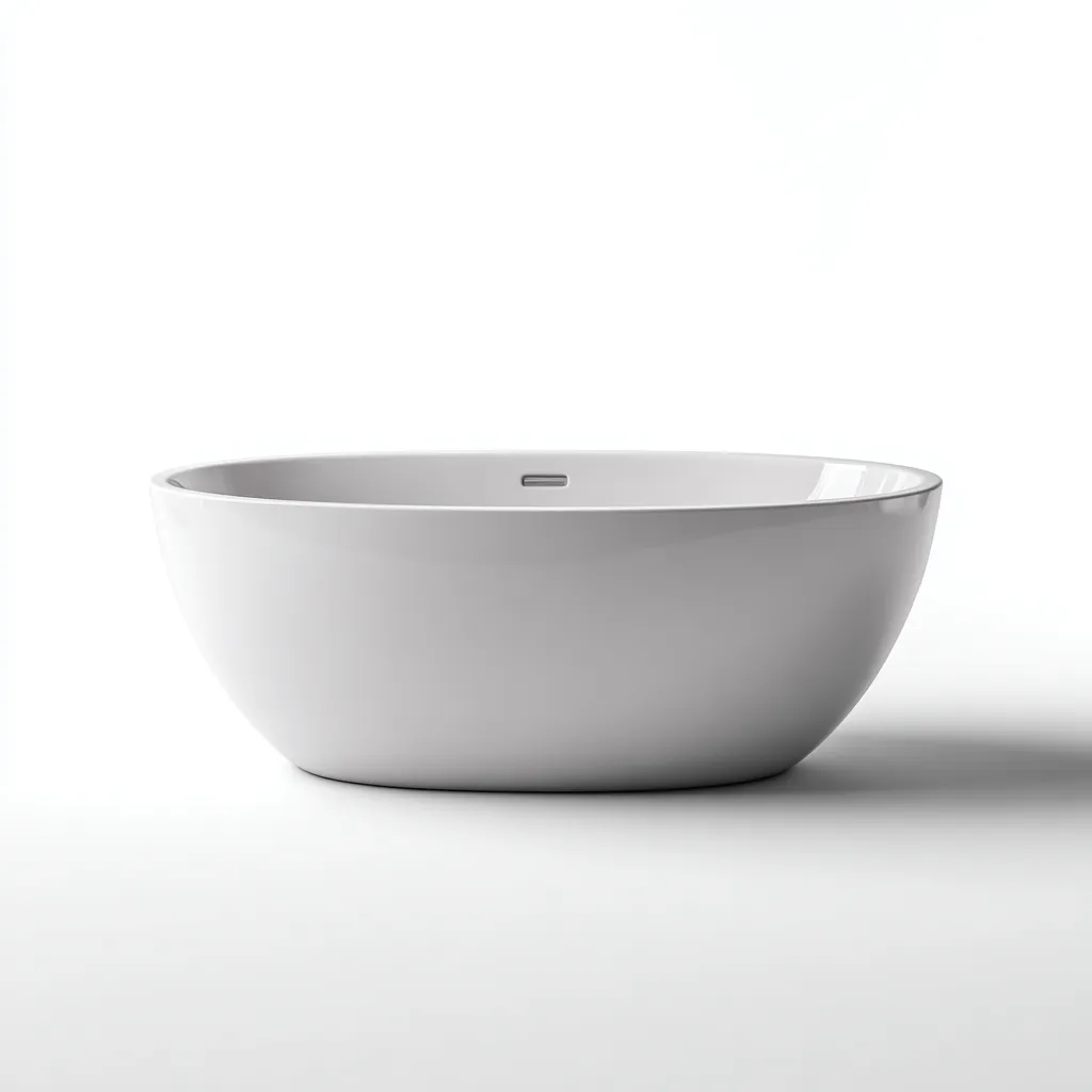 Vasca da bagno-ceramica-165x72x60 cm-white-design moderno-Livingvo