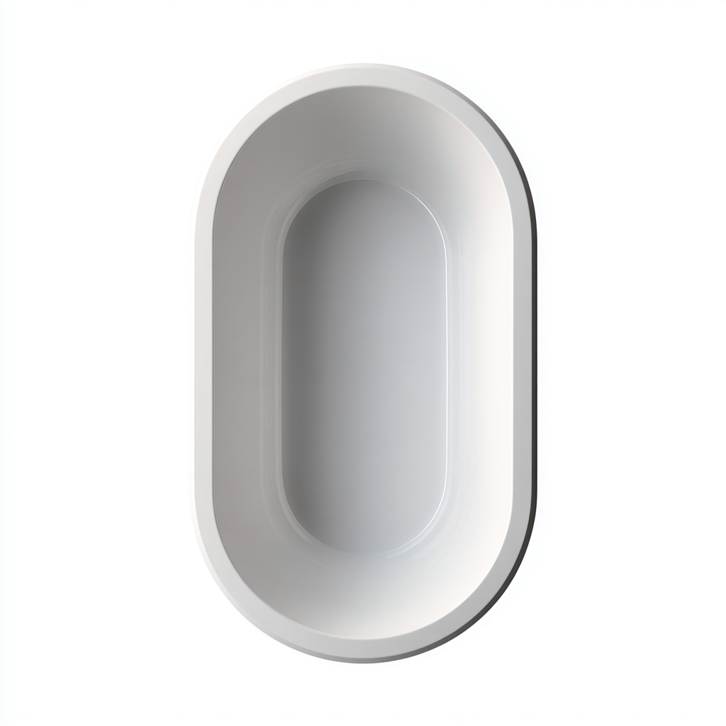 Vasca da bagno freestanding acrilico 155x70x56 cm - bianco - design moderno-Livingvo