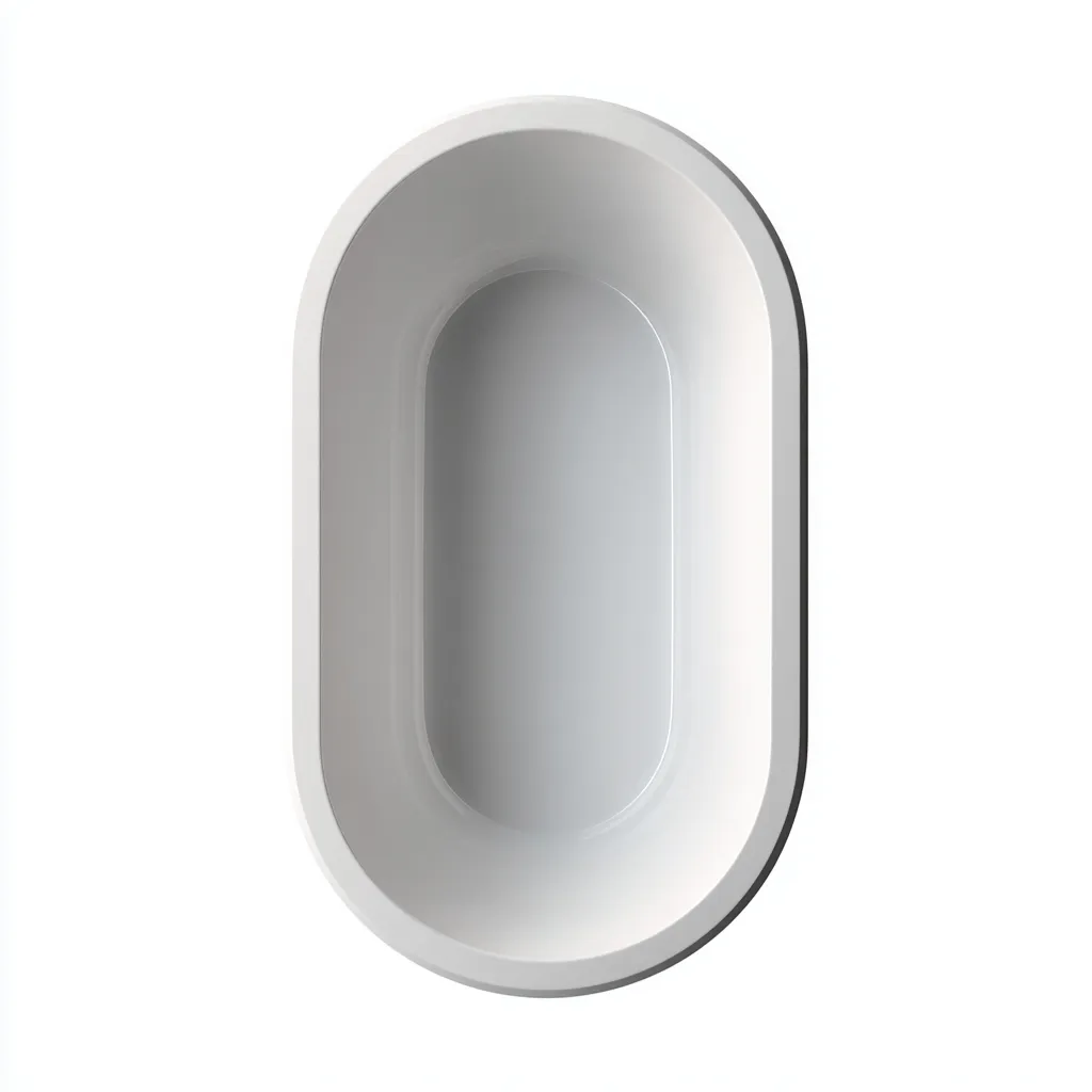 Vasca da bagno freestanding acrilico 155x70x56 cm - bianco - design moderno-Livingvo