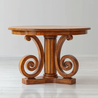 Tavolo da pranzo - legno massello - 130x130x78 cm - legno naturale - uso interno - design classico-Livingvo