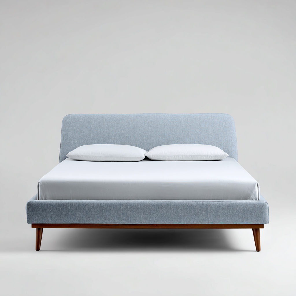 Letto matrimoniale-tessuto-212x162x105 cm-blue-Stile moderno-Livingvo