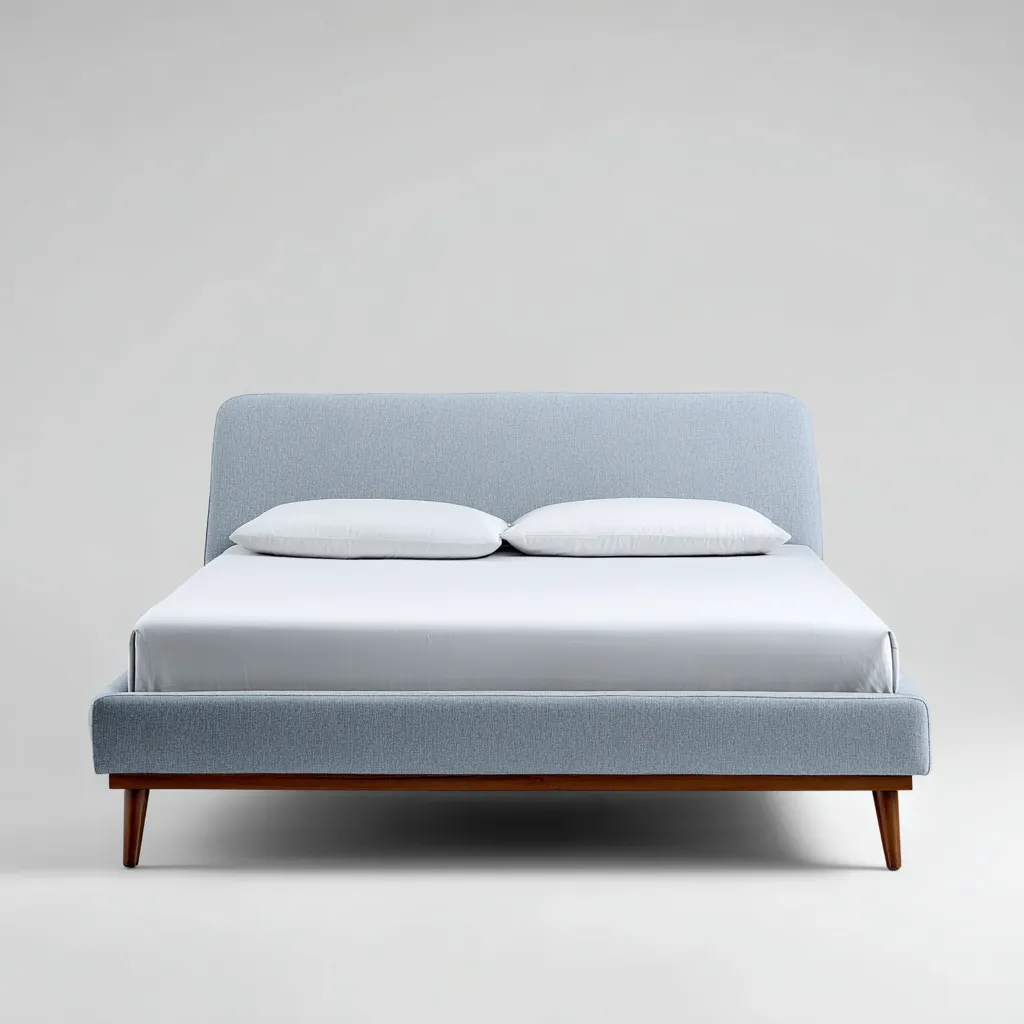 Letto matrimoniale-tessuto-212x162x105 cm-blue-Stile moderno-Livingvo