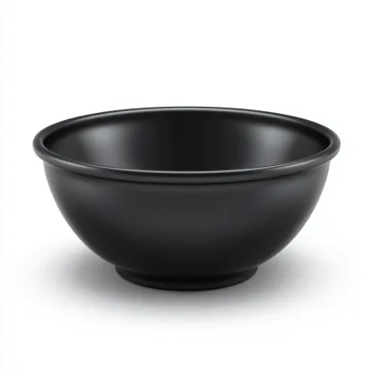 Lavabo da appoggio in ceramica 40x40 cm neroopaco per bagno - design moderno-Livingvo