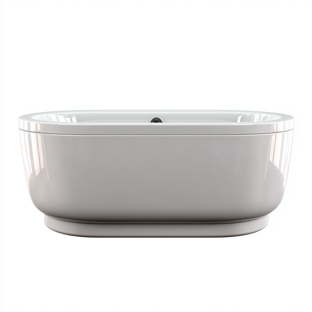 Vasca da bagno freestanding acrilico 165x82x60 cm - bianco - design moderno-Livingvo