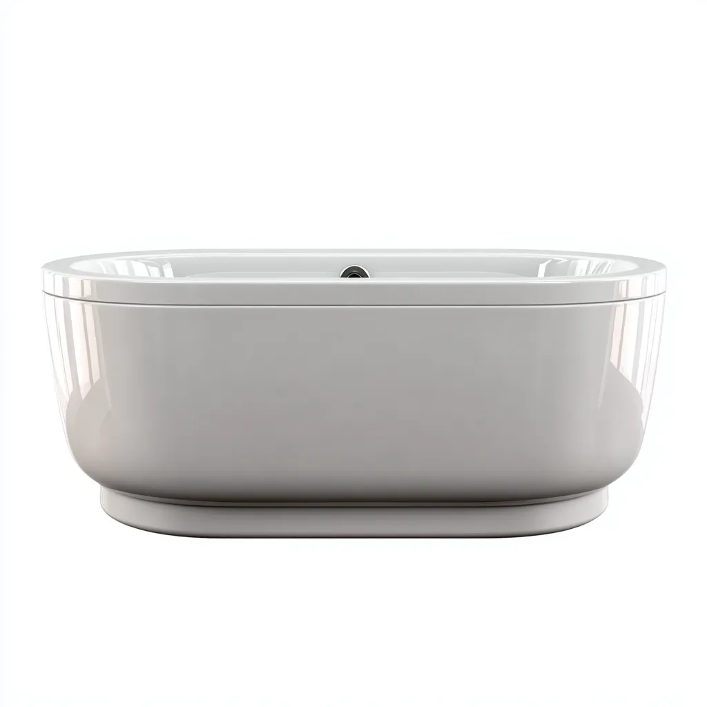 Vasca da bagno freestanding acrilico 165x82x60 cm - bianco - design moderno-Livingvo