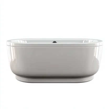 Vasca da bagno freestanding acrilico 165x82x60 cm - bianco - design moderno-Livingvo