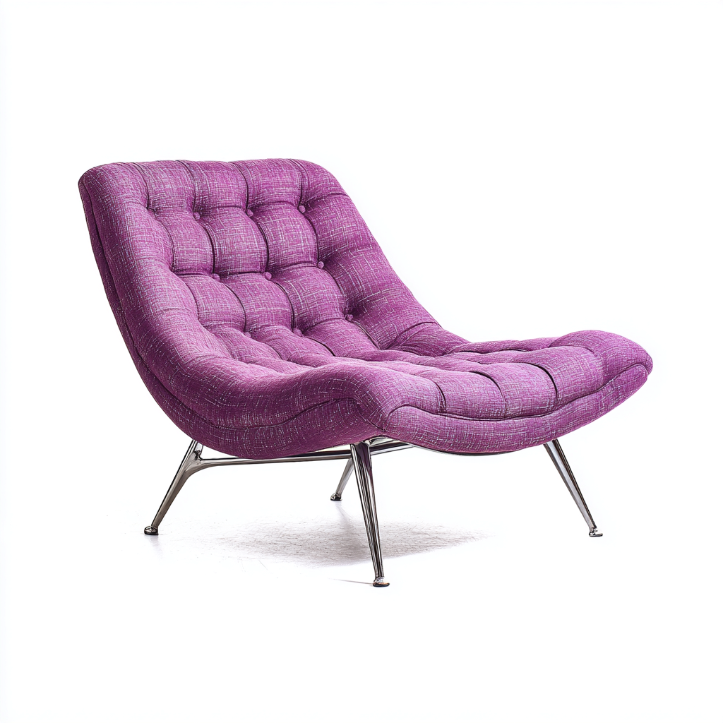 Chaise longue tappezzata tessuto 160x70 cm - viola - design moderno-Livingvo