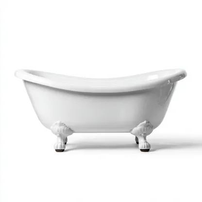 Vasca da bagno ghisa smaltata 160x70x60 cm bianco - design classico-Livingvo