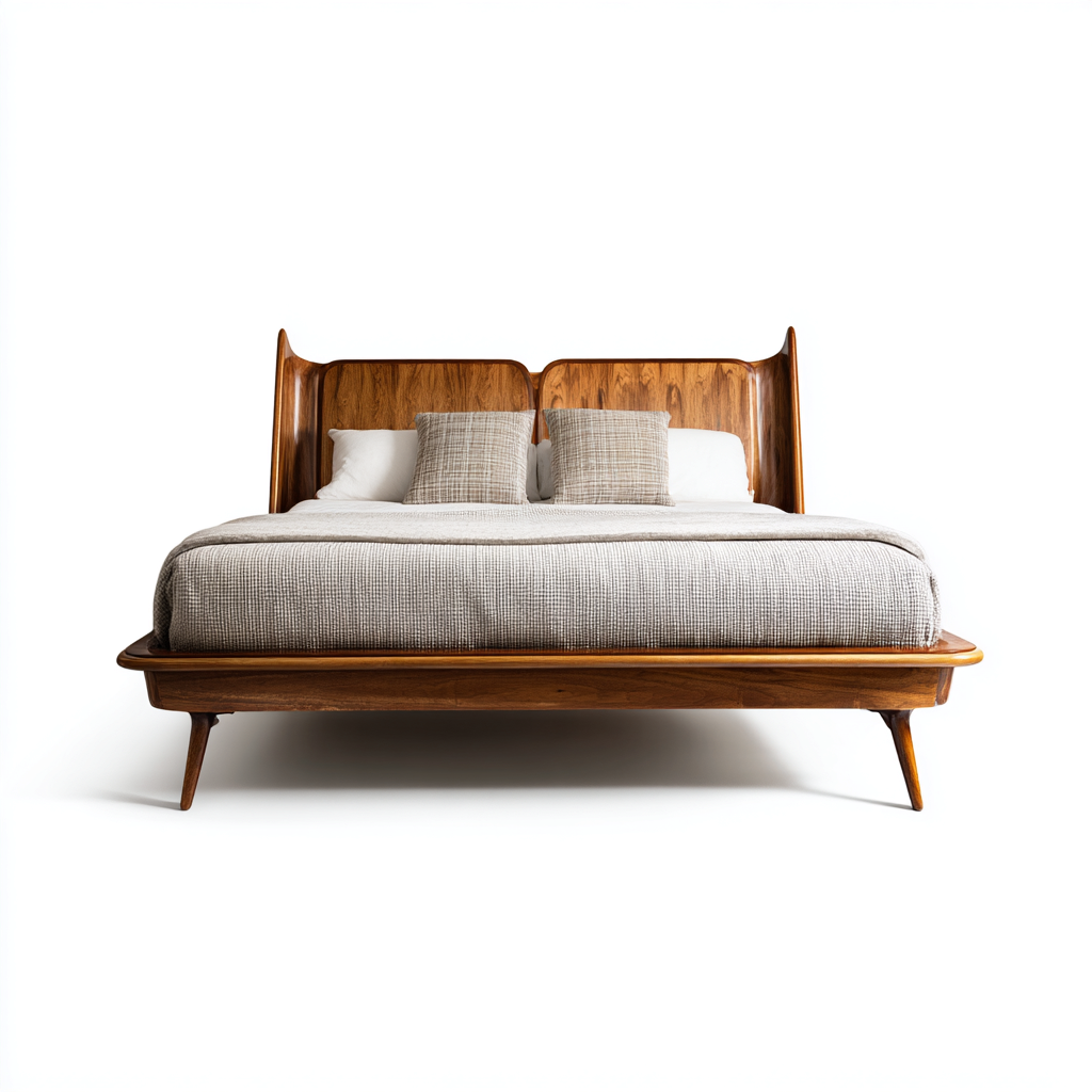 Letto matrimoniale legno 215x164x108 cm - marrone - design moderno-Livingvo