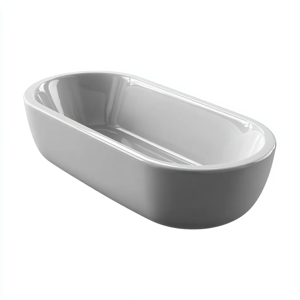 Vasca da bagno acrilico 165x75x55 cm bianco - design moderno-Livingvo