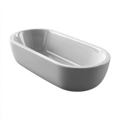 Vasca da bagno acrilico 165x75x55 cm bianco - design moderno-Livingvo