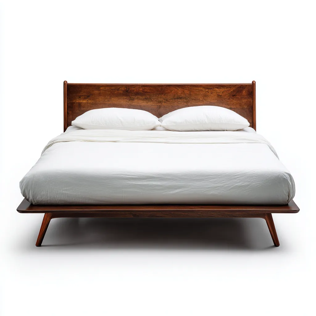 Letto matrimoniale-legno massello-212x165x98 cm-brown-Stile moderno-Livingvo