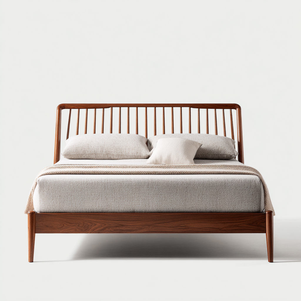 Letto matrimoniale legno 214x162x109 cm - marrone - design moderno-Livingvo