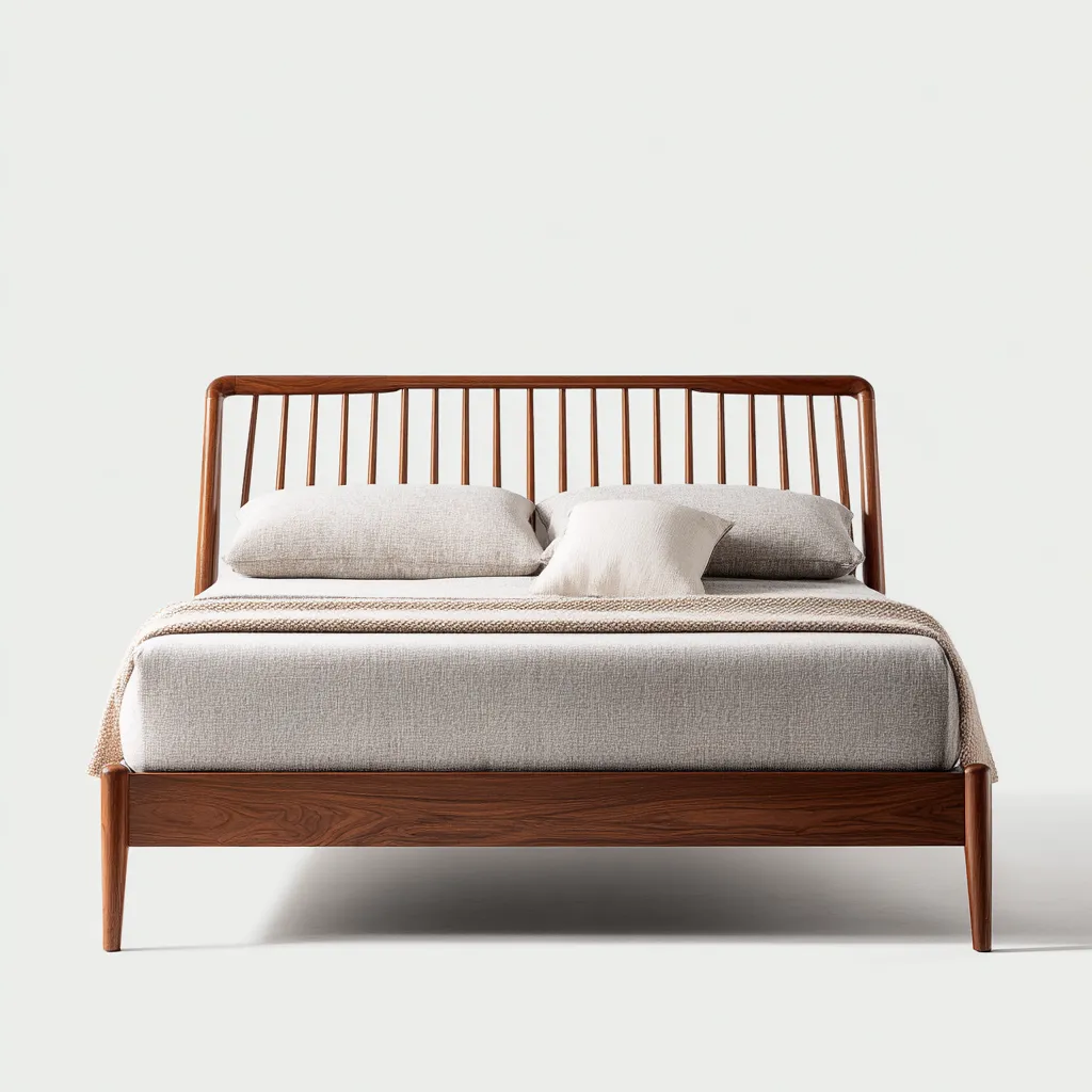 Letto matrimoniale legno 214x162x109 cm - marrone - design moderno-Livingvo