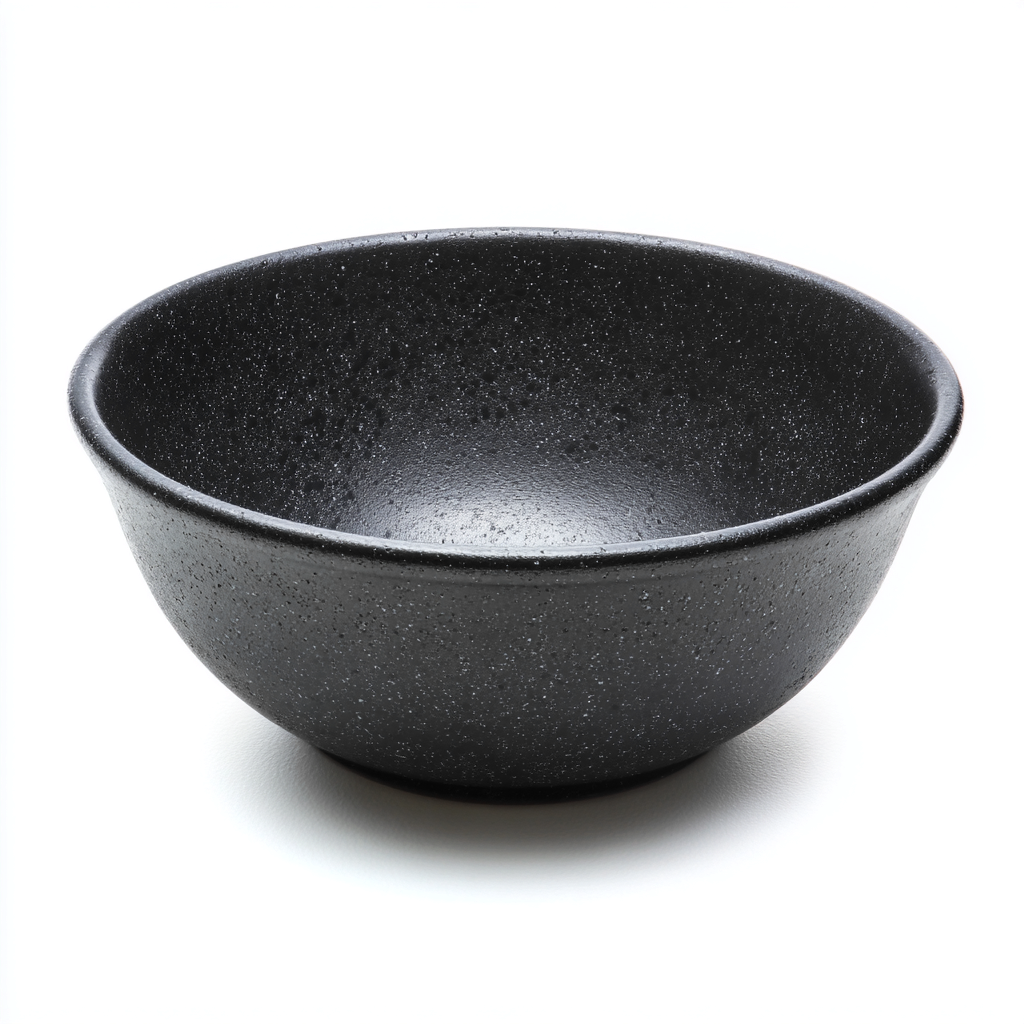 Lavabo da appoggio in ceramica 42x42 cm nerogranito per bagno - design moderno-Livingvo