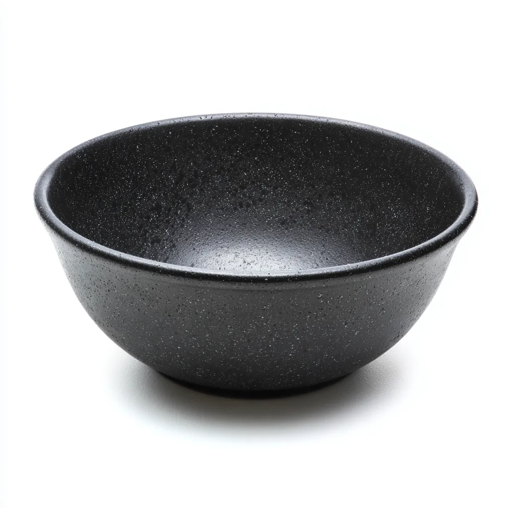 Lavabo da appoggio in ceramica 42x42 cm nerogranito per bagno - design moderno-Livingvo