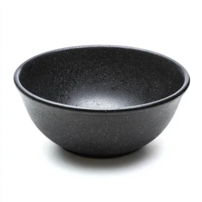 Lavabo da appoggio in ceramica 42x42 cm nerogranito per bagno - design moderno-Livingvo