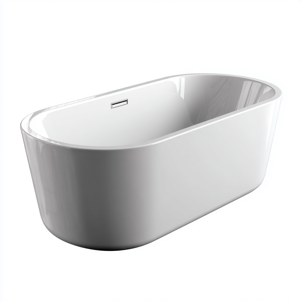 Vasca da bagno-acrilico-168x78x60 cm-white-design moderno-Livingvo