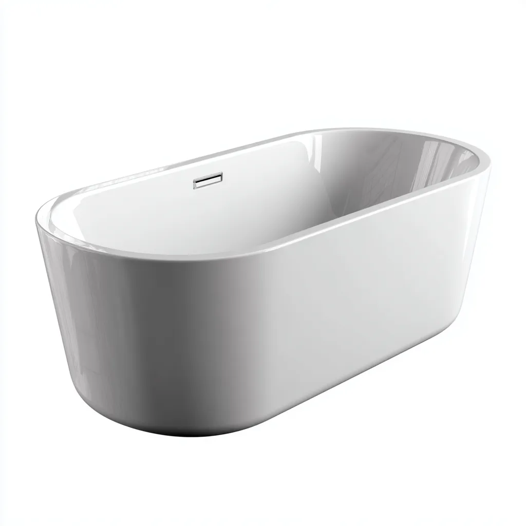 Vasca da bagno-acrilico-168x78x60 cm-white-design moderno-Livingvo