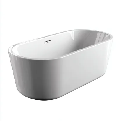 Vasca da bagno-acrilico-168x78x60 cm-white-design moderno-Livingvo