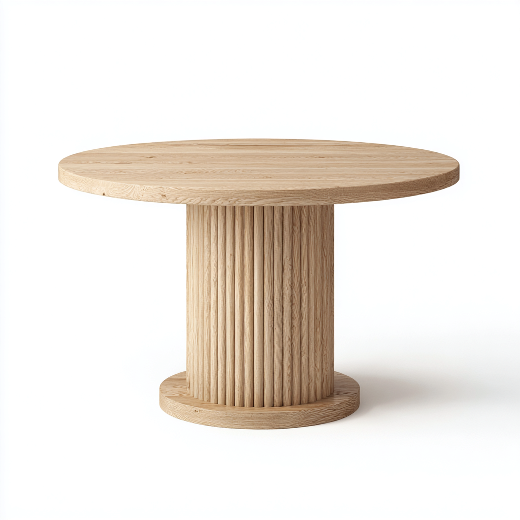 Tavolo da pranzo - legno - 135x135x76 cm - legno naturale - uso interno - design moderno-Livingvo