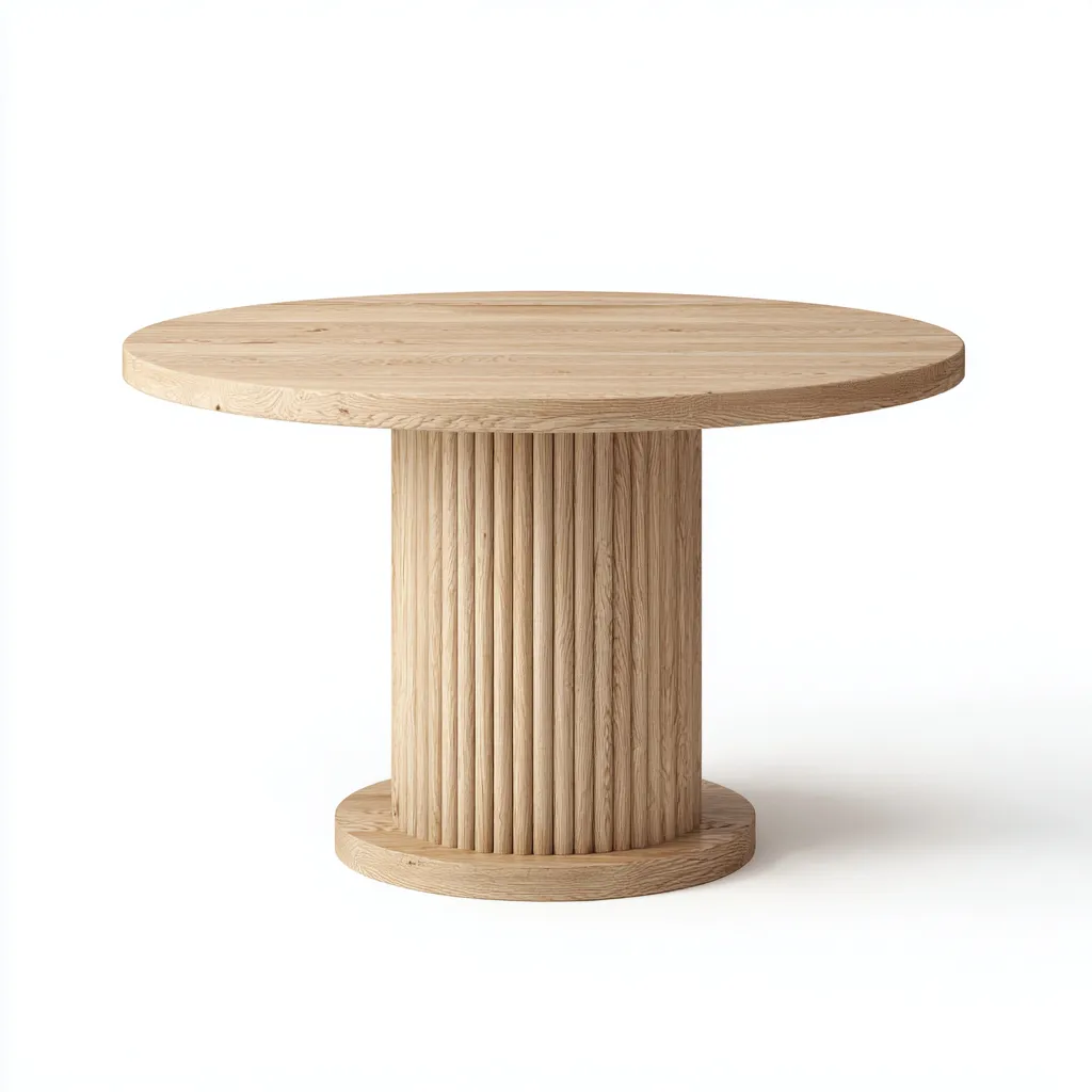 Tavolo da pranzo - legno - 135x135x76 cm - legno naturale - uso interno - design moderno-Livingvo