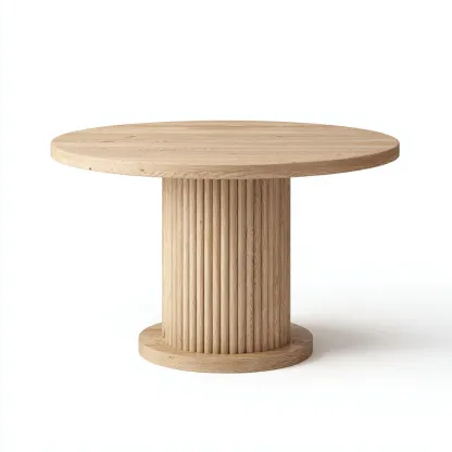 Tavolo da pranzo - legno - 135x135x76 cm - legno naturale - uso interno - design moderno-Livingvo