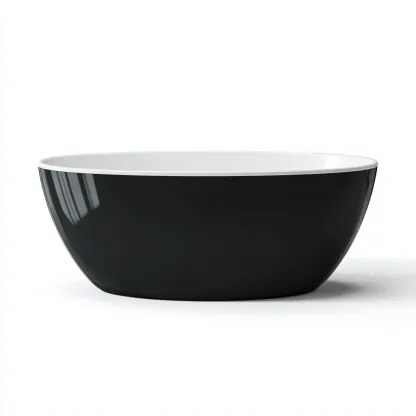 Vasca da bagno freestanding-acrilico-170x78x60 cm-black-white-design moderno-Livingvo