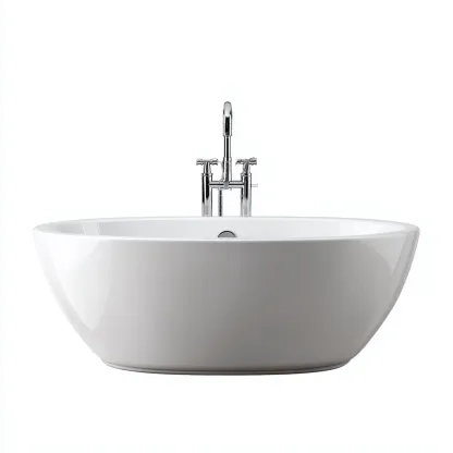 Vasca da bagno freestanding acrilico 160x80x58 cm - bianco - design moderno-Livingvo