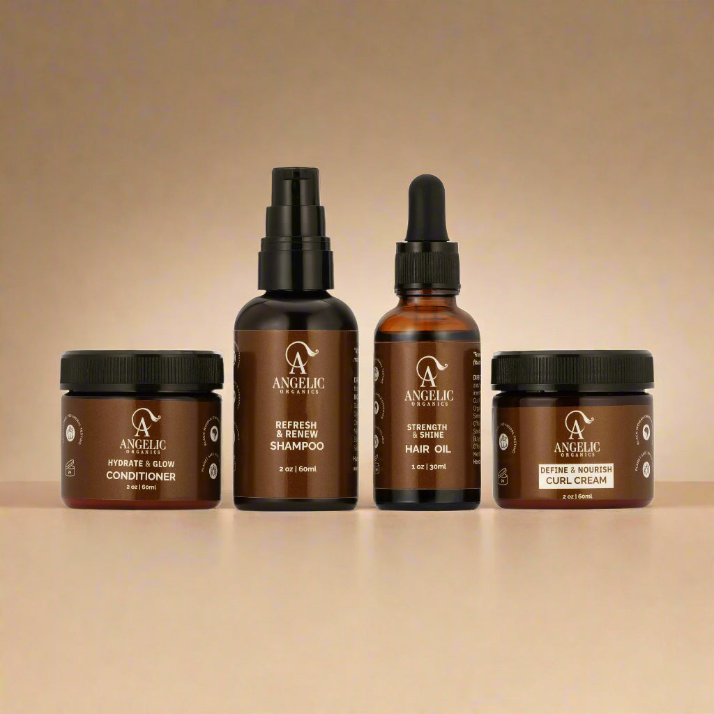 Travel Discovery Kit – Mini Curly Hair Growth Essentials – Angelic