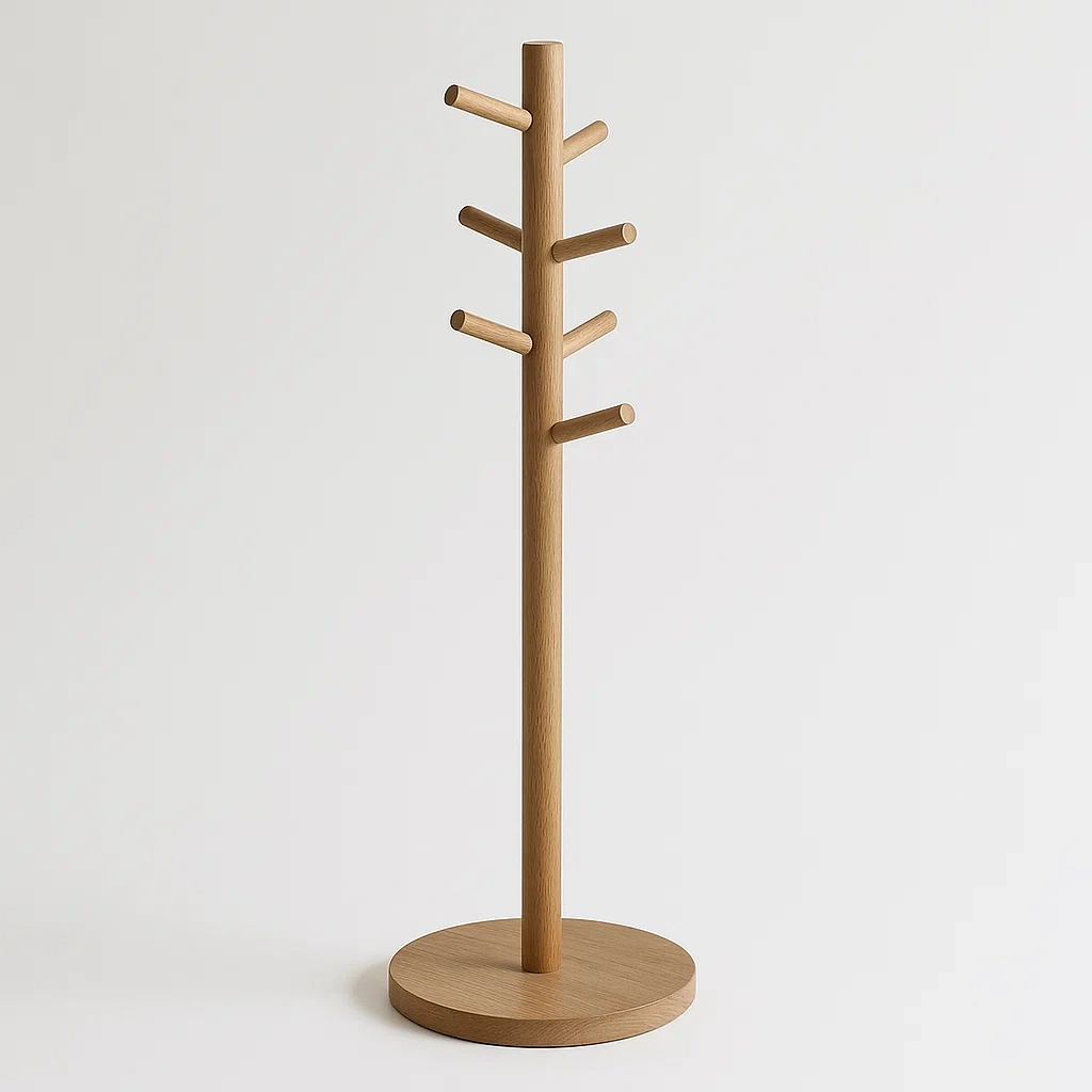 Appendiabiti in legno massello 175 cm