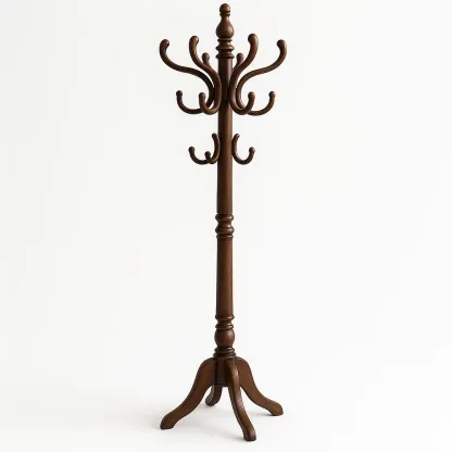 Appendiabiti in legno marrone scuro altezza 175 cm