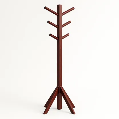 Appendiabiti in legno massello marrone