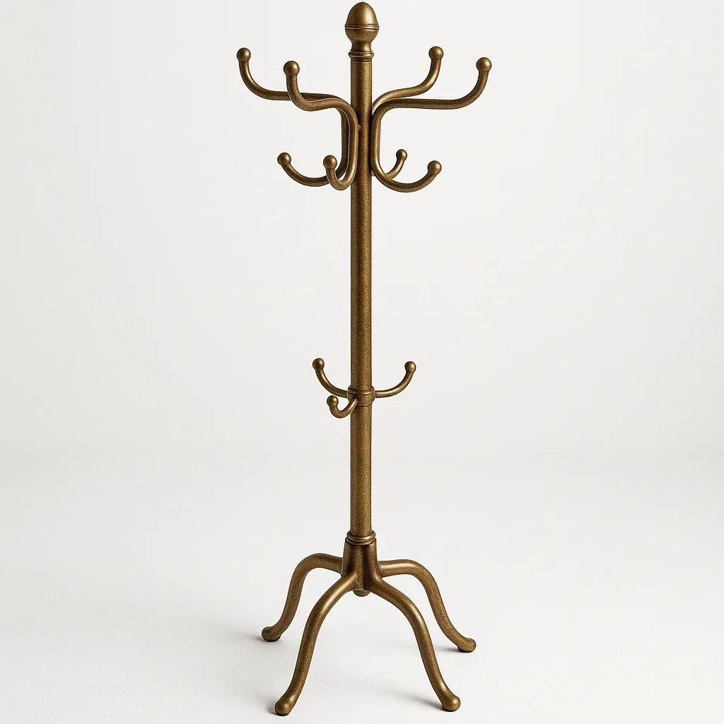 Appendiabiti in ferro verniciato marrone