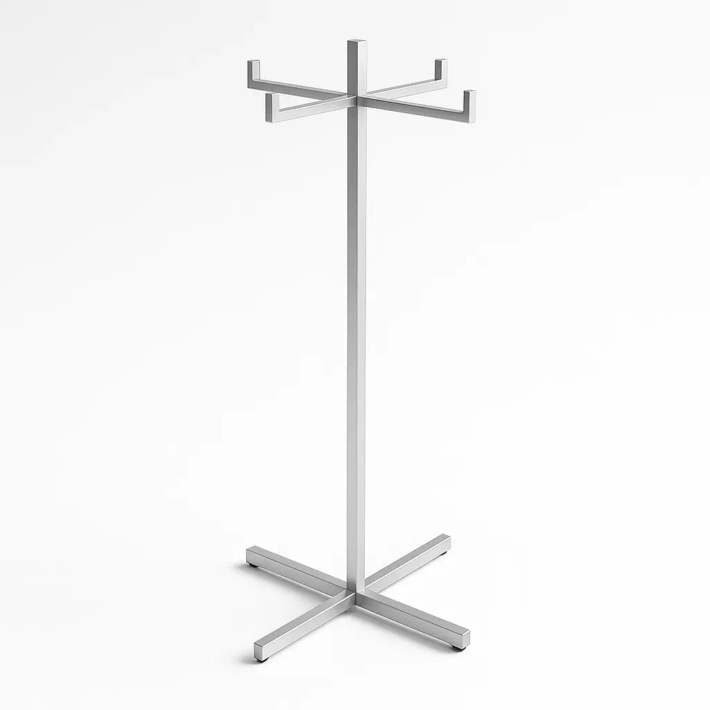 Appendiabiti in acciaio inossidabile argento 175 cm