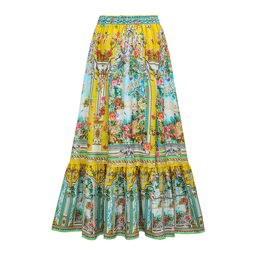 Bow-detailed Bougainvillea Print Swimsuit Set(s)