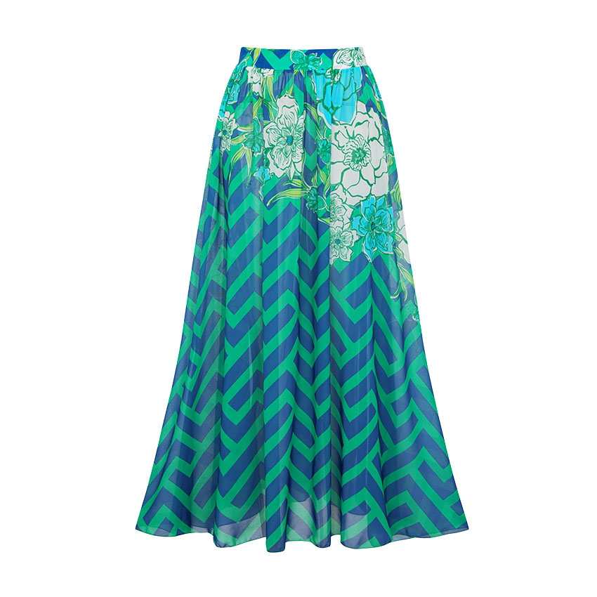 One Shoulder Blossom Print Swimsuit Set(s)