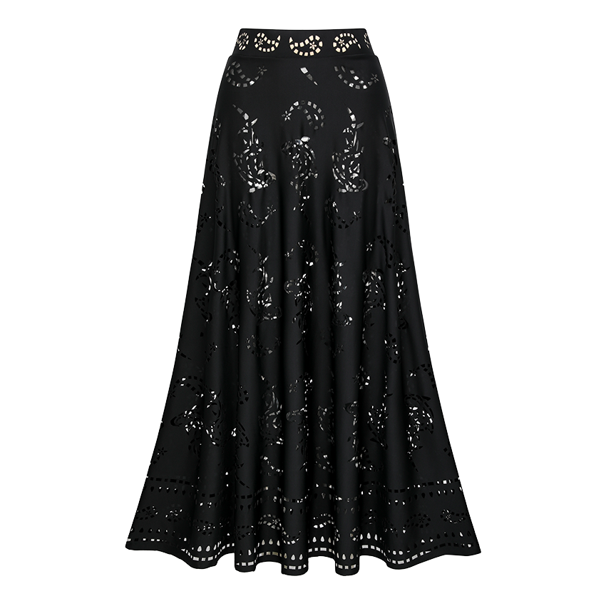 Plunge Black Laser Cut Swimsuit Set(s)