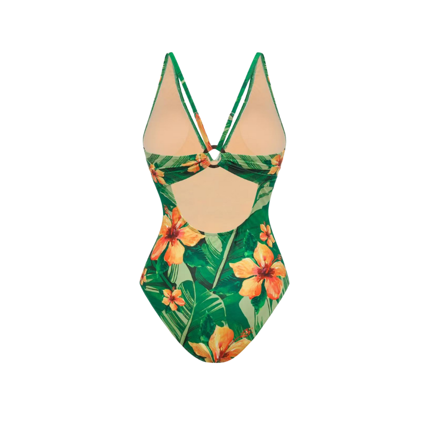 [Copy]3D leaf-patterned Print Swimsuit Set(s)