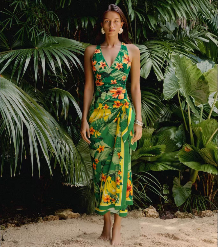 Hibiscus print Swimsuit Set(s)