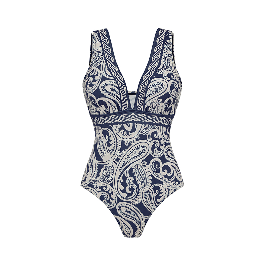 V Neck  Print Swimsuit Set(s)
