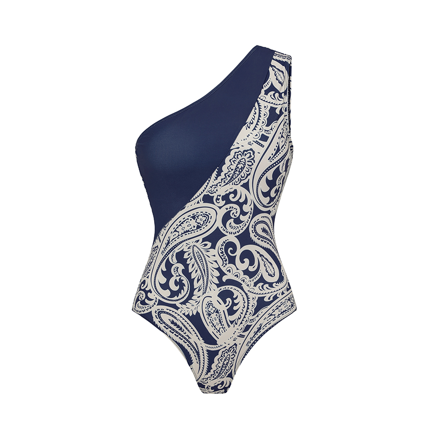 Adjustable Shoulder Straps Black Tribal Print Swimsuit Set(s)