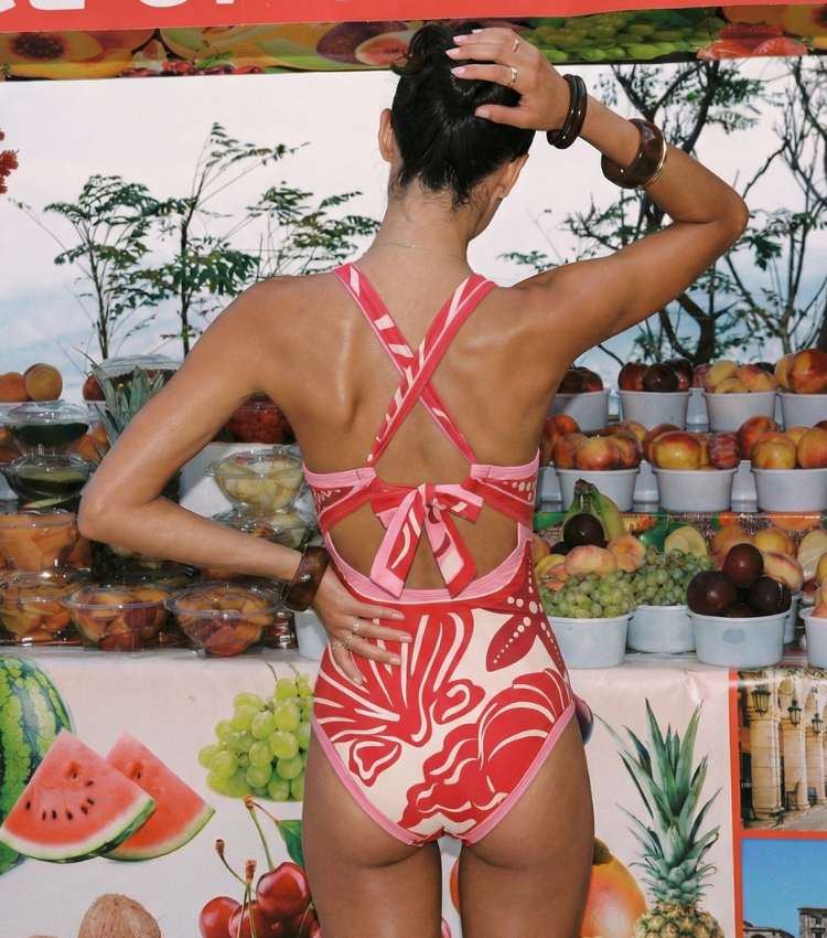 [Copy][Copy]Geometric Color Blocking Print Swimsuit Set(s)